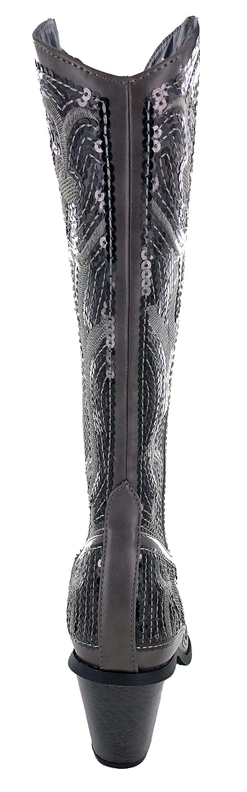 Stylish Women's Rhinestone Cowboy Boots - Trendy Western Fashion for Parties, Concerts & Date Nights