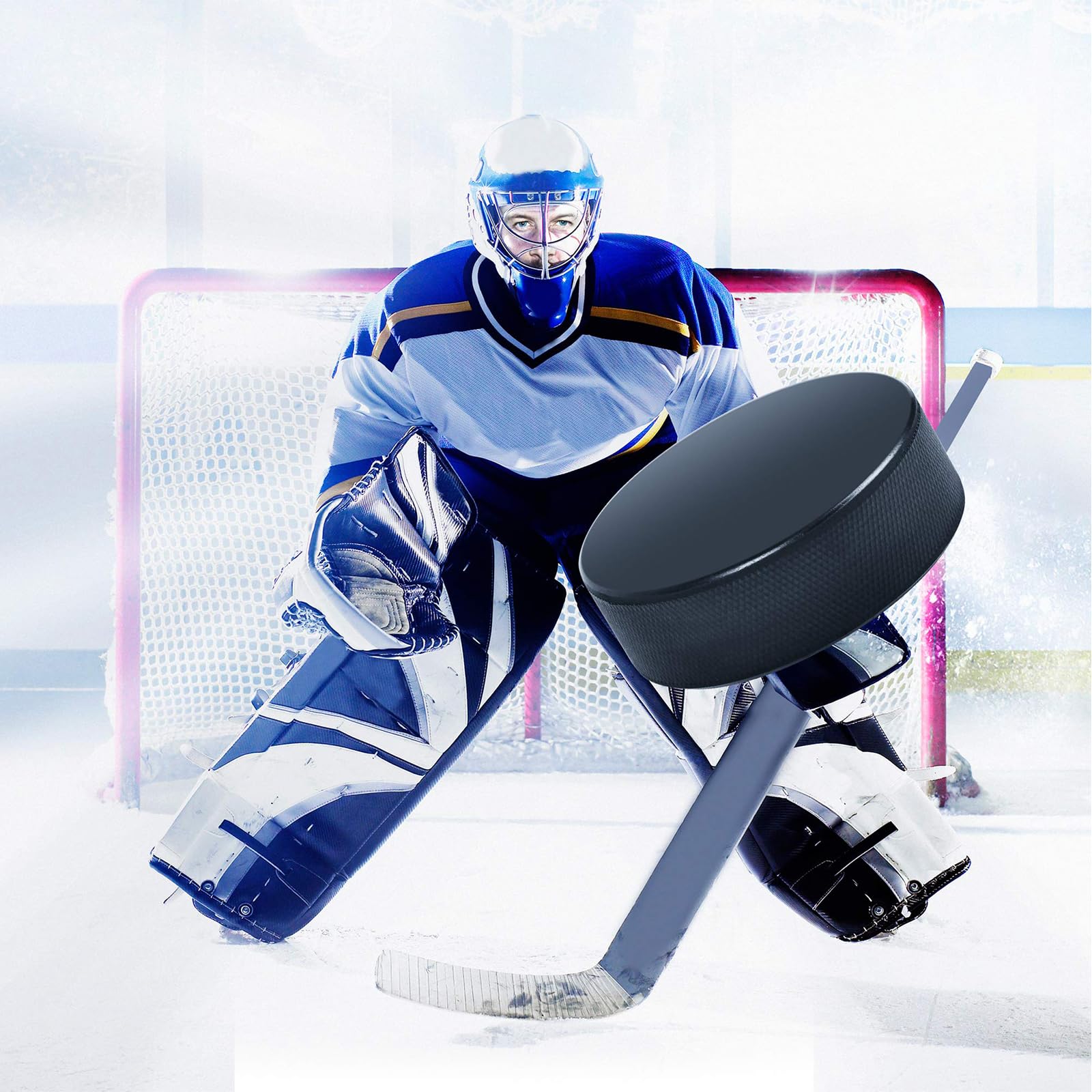 Best Bulk Ice Hockey Pucks for Practice & Training - Durable Rubber Hockey Pucks for Shooting, Stickhandling & Goalkeeping Drills (Set of 50)