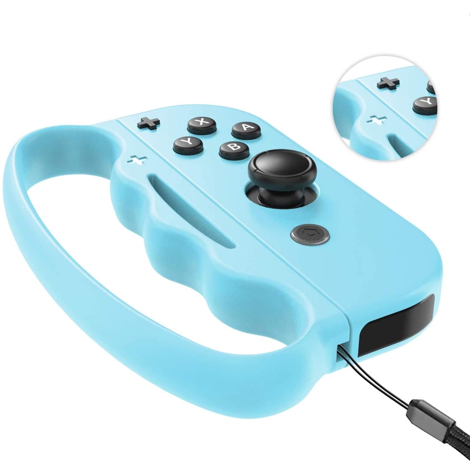 Fitness Boxing Hand Grips for Nintendo Switch & OLED Model JoyCon - 2 Pack (Animal Crossing Blue & Green) - Enhance Boxing Game Experience for Adults & Kids - Perfect for Home Workouts & Family Gaming Fun