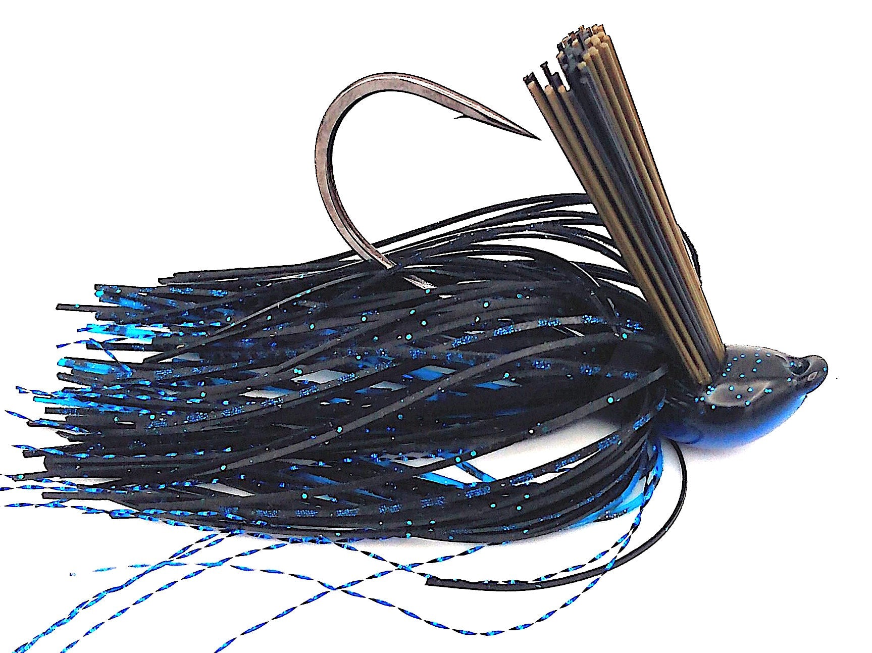 Battle Flip Jig with Double Wide Weedguard (1/2 oz) - Premium Bass Fishing Lure for Freshwater & Saltwater - Perfect for Flipping, Pitching, and Heavy Cover Fishing