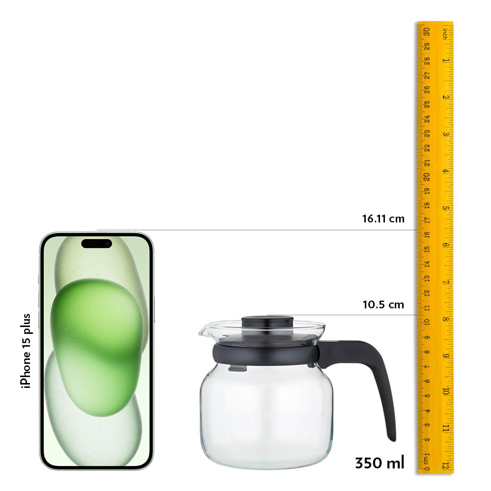Premium Borosilicate Glass Carafe with Built-in Strainer - Ideal for Iced Tea, Cold Brew Coffee & Infused Water Pitcher