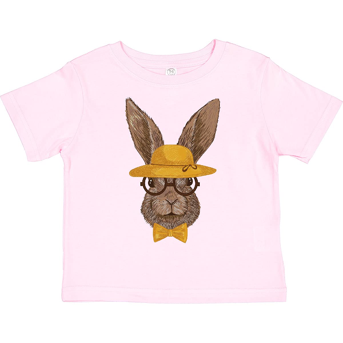Inktastic Hipster Easter Bunny Toddler T-Shirt - Cute Easter Outfit for Boys & Girls - Perfect for Easter Egg Hunts & Spring Family Photos