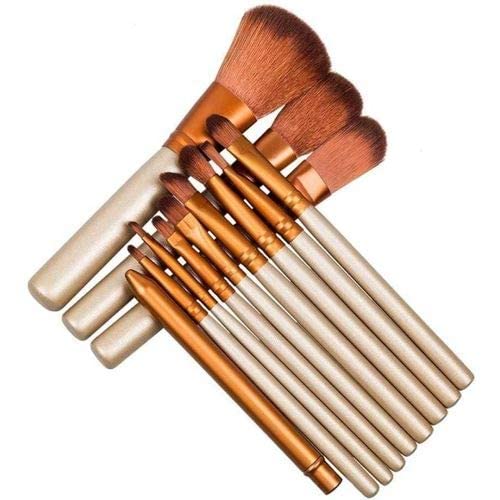 Lusty Soul 12-Piece Makeup Brush Set - Synthetic Fiber Bristles - Multi-Color Cosmetic Brushes for Powder, Foundation, Eyeshadow, Blush, Mascara, Eyeliner & Lip - Perfect for Professional Makeup Artists & Home Beauty Routines