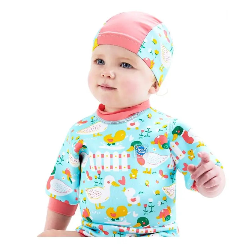 Kids Swim Hats with Cute Duck Designs - 2 Pack Waterproof Swimming Caps for Toddlers & Children | Perfect for Pool, Beach & Summer Water Activities