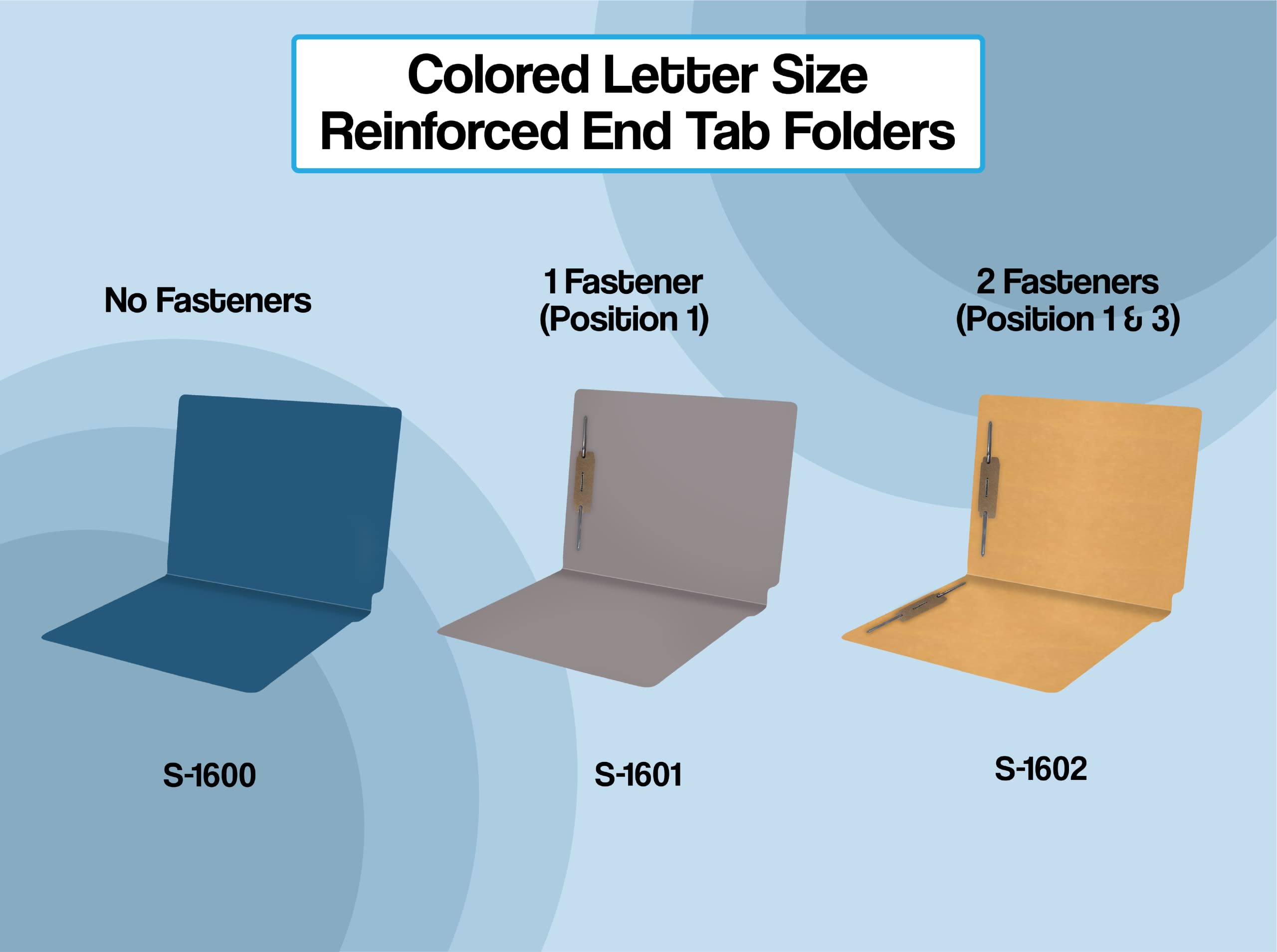 50-Pack Heavy Duty Gray Legal Size File Folders - 14 pt Reinforced End Tab with 2
