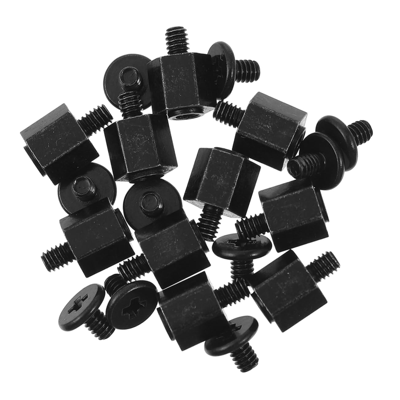 24 Pcs Laptop Motherboard Screws Set - Durable Iron Mounting Screws for Computer Motherboards, Convenient Repair & Maintenance Kit for Laptop Desktops