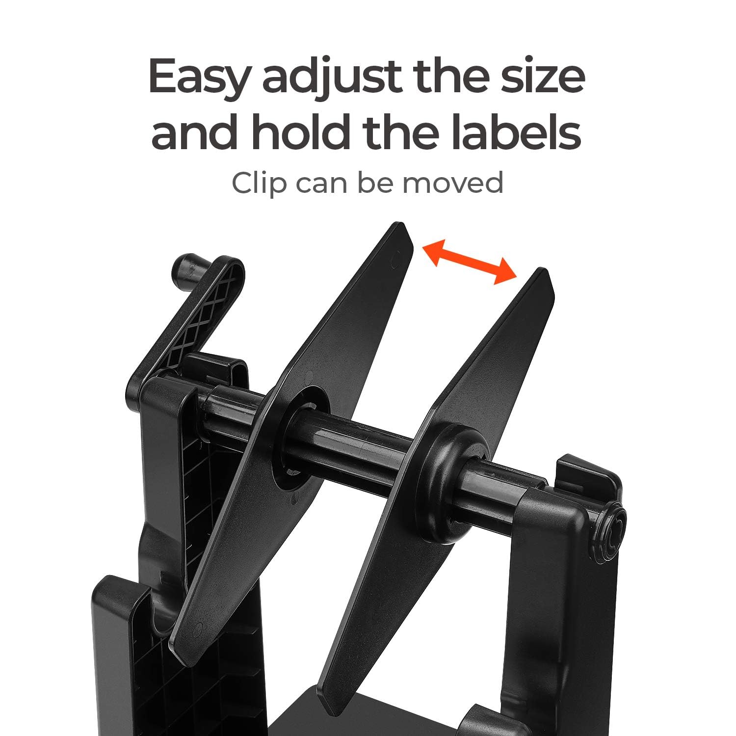 MUNBYN 2-in-1 External Rolls Label Holder & Fan-Fold Stack Paper Organizer for Desktop Thermal Label Printers - Perfect for Shipping Labels, Barcode Stickers & Office Organization