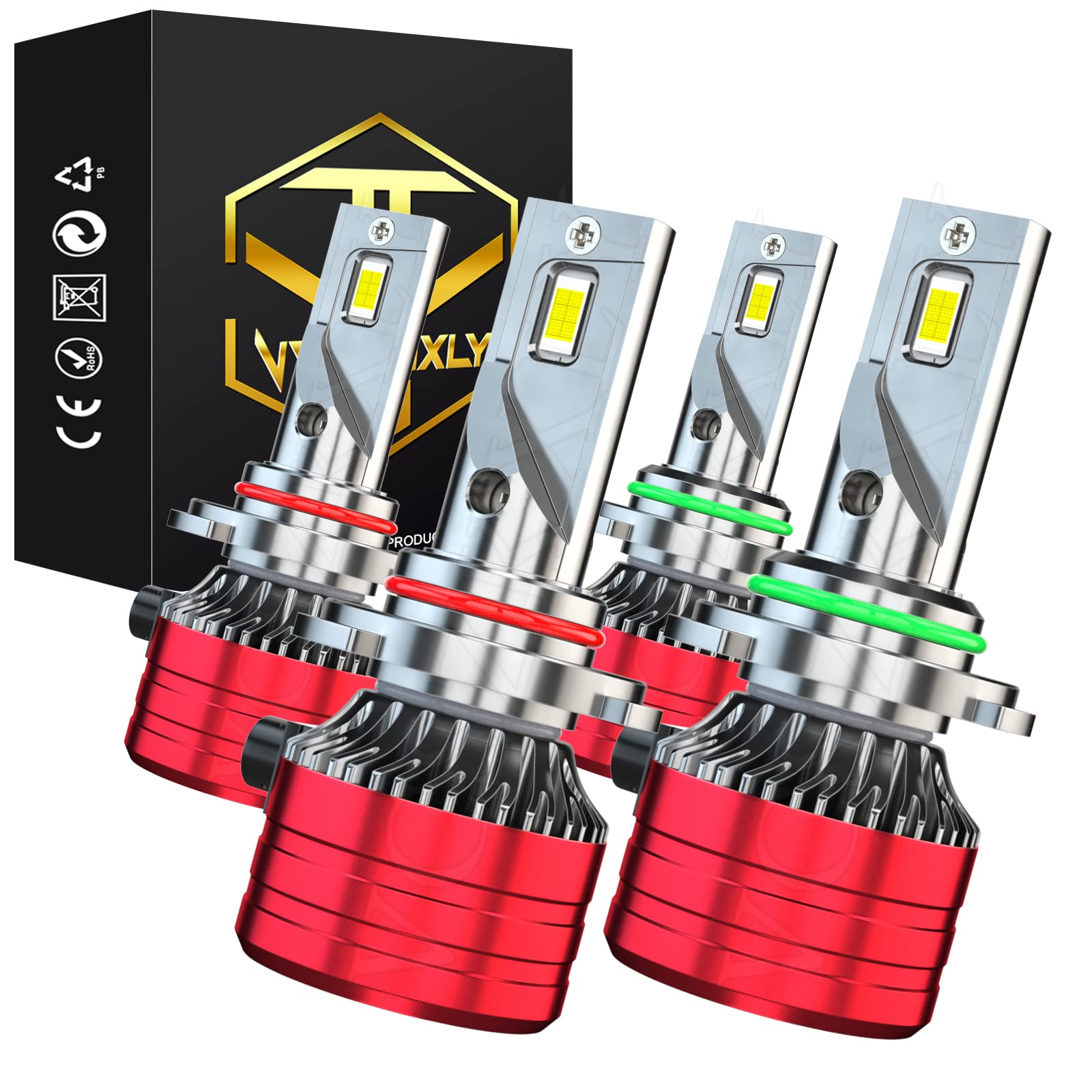 9005 9006 LED Headlight Bulbs for GMC Yukon 1992-2006 - HB3 HB4 Combo, 6500K Cool White - Perfect for Night Driving