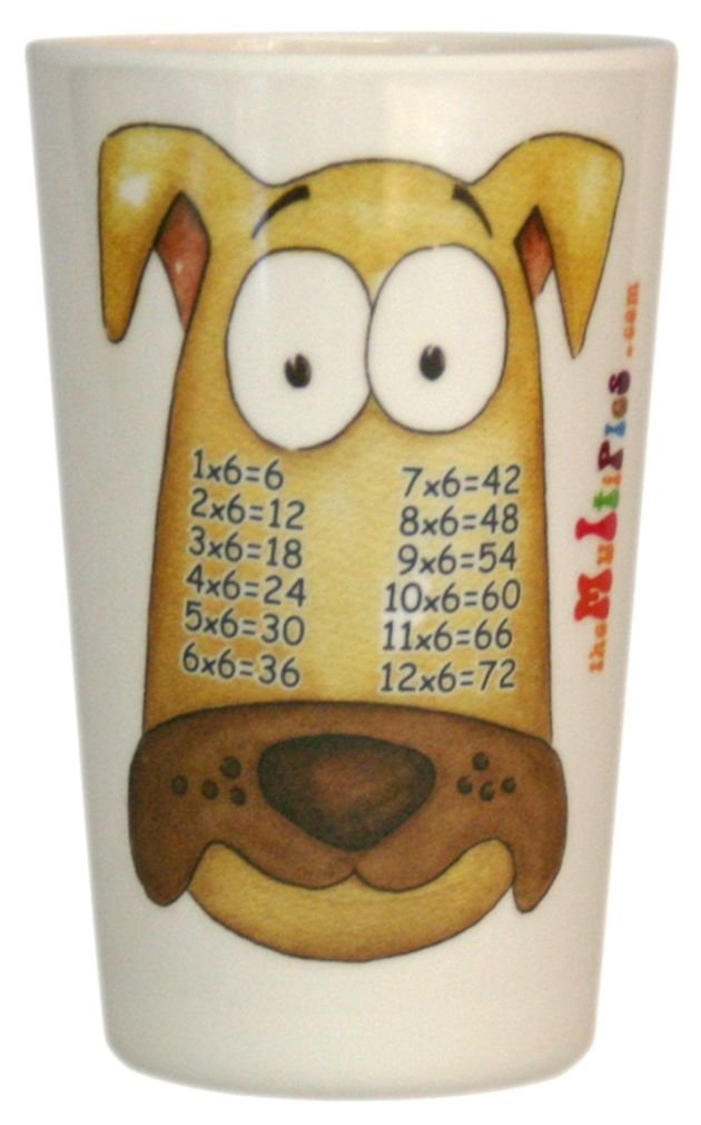 8 oz Melamine Tumbler - Durable & Lightweight Drinking Cup for Kids & Adults | Perfect for Outdoor Picnics, Pool Parties & Everyday Use | TheMultiples Times Table Dinnerware Monsieur Six-y
