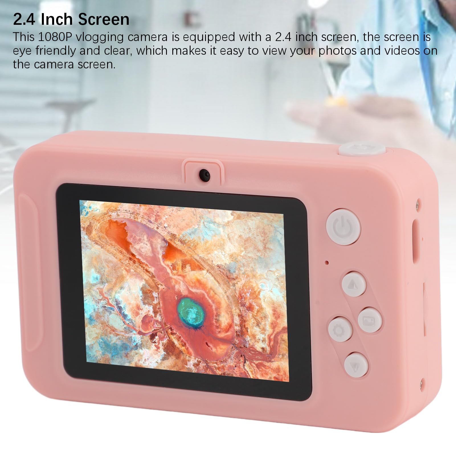 40MP Digital Camera with 8X Zoom - 1080P HD Vlogging Camera, 2.4 Inch LCD Screen, Compact Portable Design for Travel, Parties, Graduation, Selfies & Family Memories - Perfect for YouTube Content Creation, Vacation Photography & Everyday Adventures