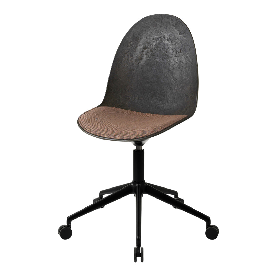 Eternity Swivel Chair with Casters - Upholstered Seat for Office, Living Room & Home Decor - Ergonomic Rolling Chair for Comfortable Workspace & Relaxation