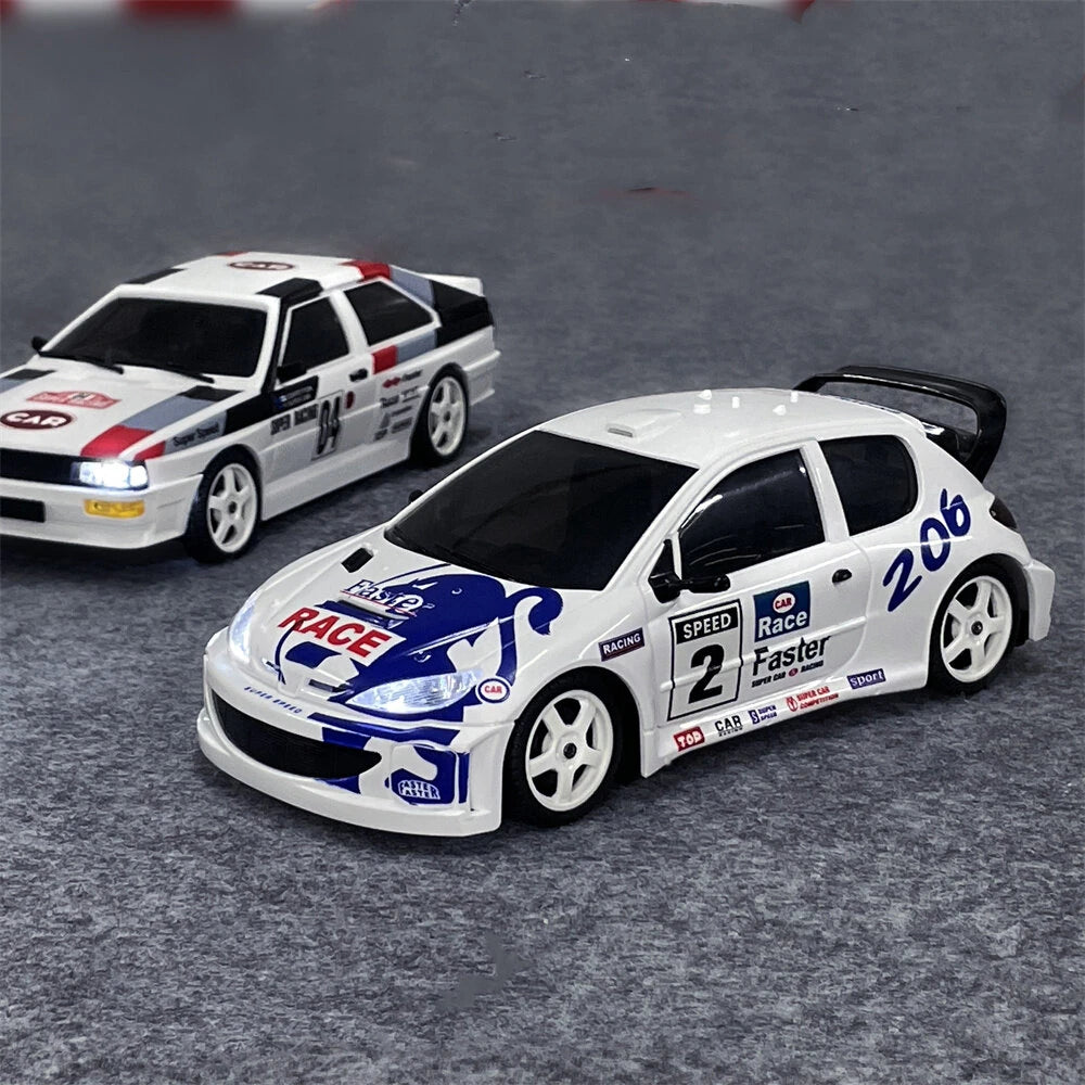 LDRC 2802 PRO RTR 1/28 Scale 2.4Ghz RWD Drift RC Car with Gyro, LED Lights, Full Proportional Control - Ready to Run Mini On-Road Remote Control Racing Car for Adults & Kids - Perfect for Indoor Drifting, Backyard Racing, and RC Car Enthusiasts