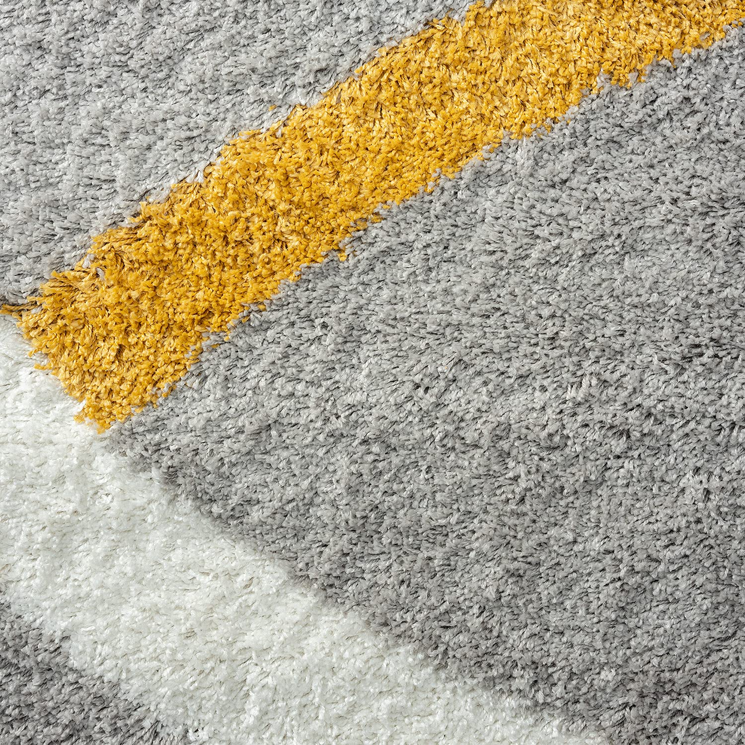 Silver 4x6 Shag Rug - Easy Clean Modern Area Rug for Living Room, Bedroom, Dining Room & Entryway - Soft Plush Shaggy Carpet - Perfect for Cozy Home Decor & Alfombras para Salas Modernas