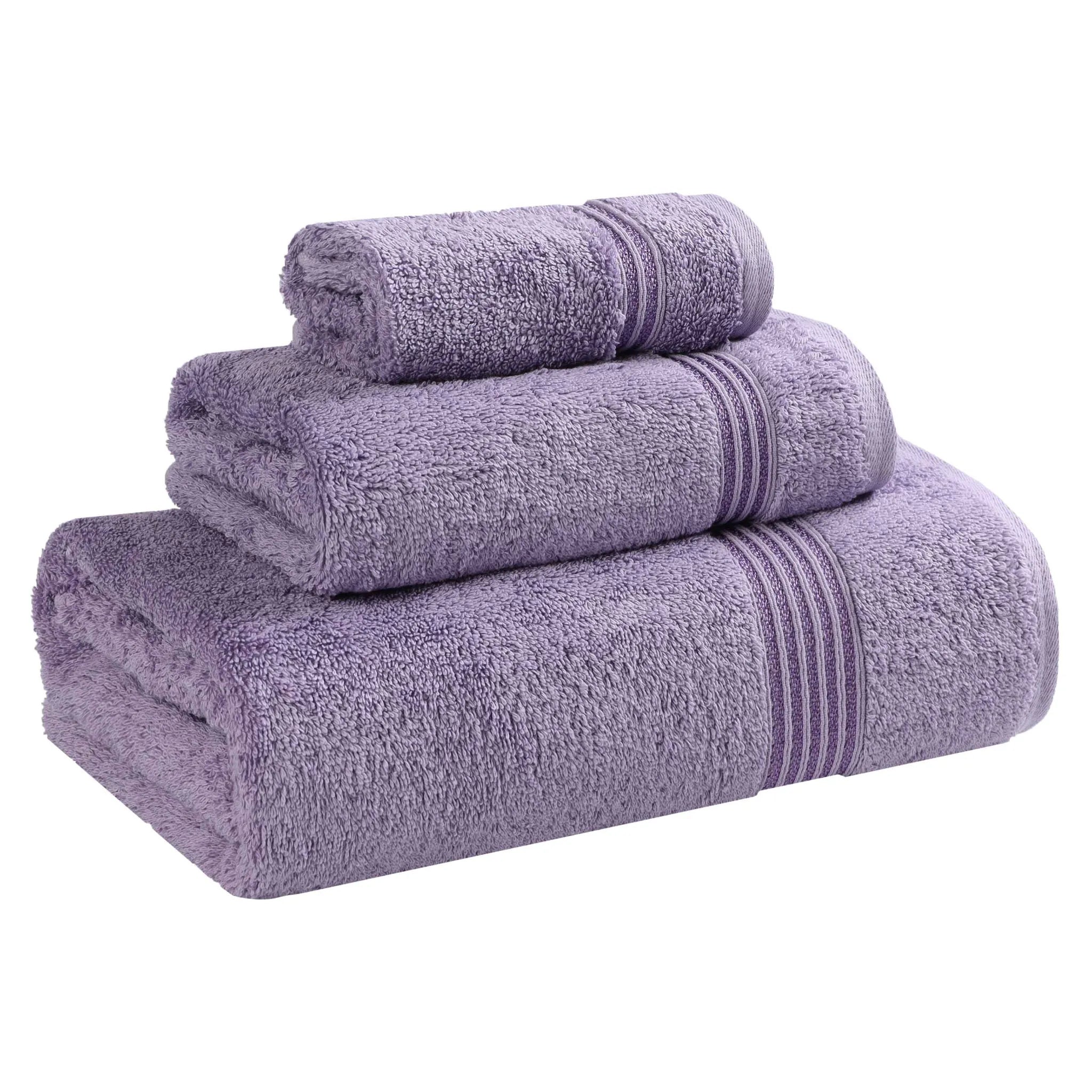 Premium Egyptian Cotton Plush 3-Piece Luxury Bath Towel Set - Ultra Absorbent & Soft for Spa, Bathroom & Hotel Use