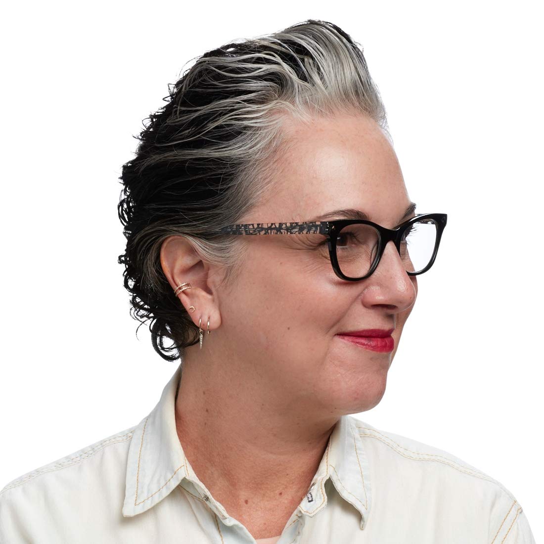 Eyebobs Florence Unisex Premium Reading Glasses for Men & Women - Stylish Cateye Frame Readers for Work, Reading & Computer Use