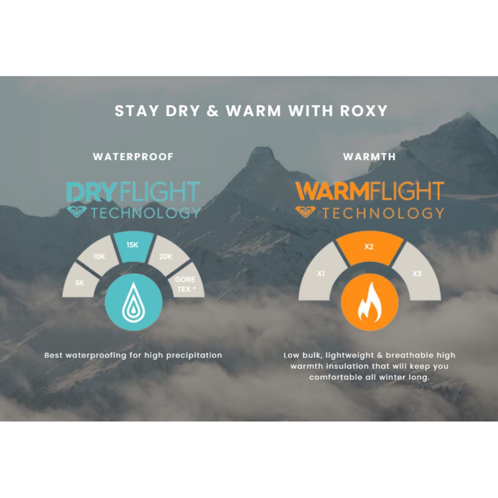 Roxy Freshfield Girls Ski Gloves for Kids Ages 8-16 - Waterproof & Warm Winter Gloves for Snowboarding & Skiing - Black - Perfect for Cold Weather Sports & Outdoor Activities