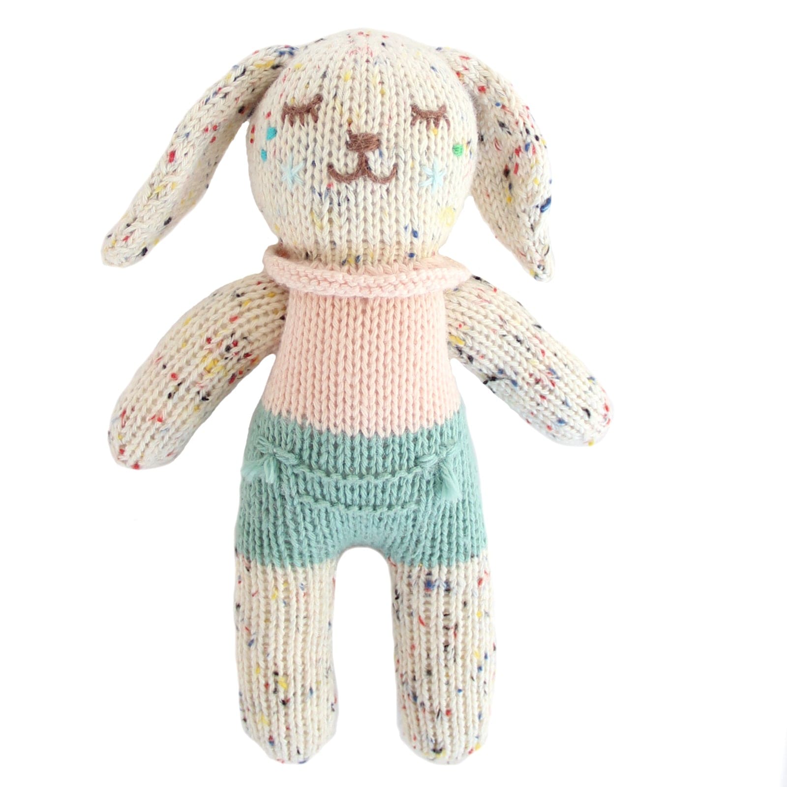Blabla Knit Doll - Turnip the Bunny Teeny - Soft Handmade Plush Toy for Kids & Nursery Decor | Perfect for Gifts, Playtime, and Baby Showers