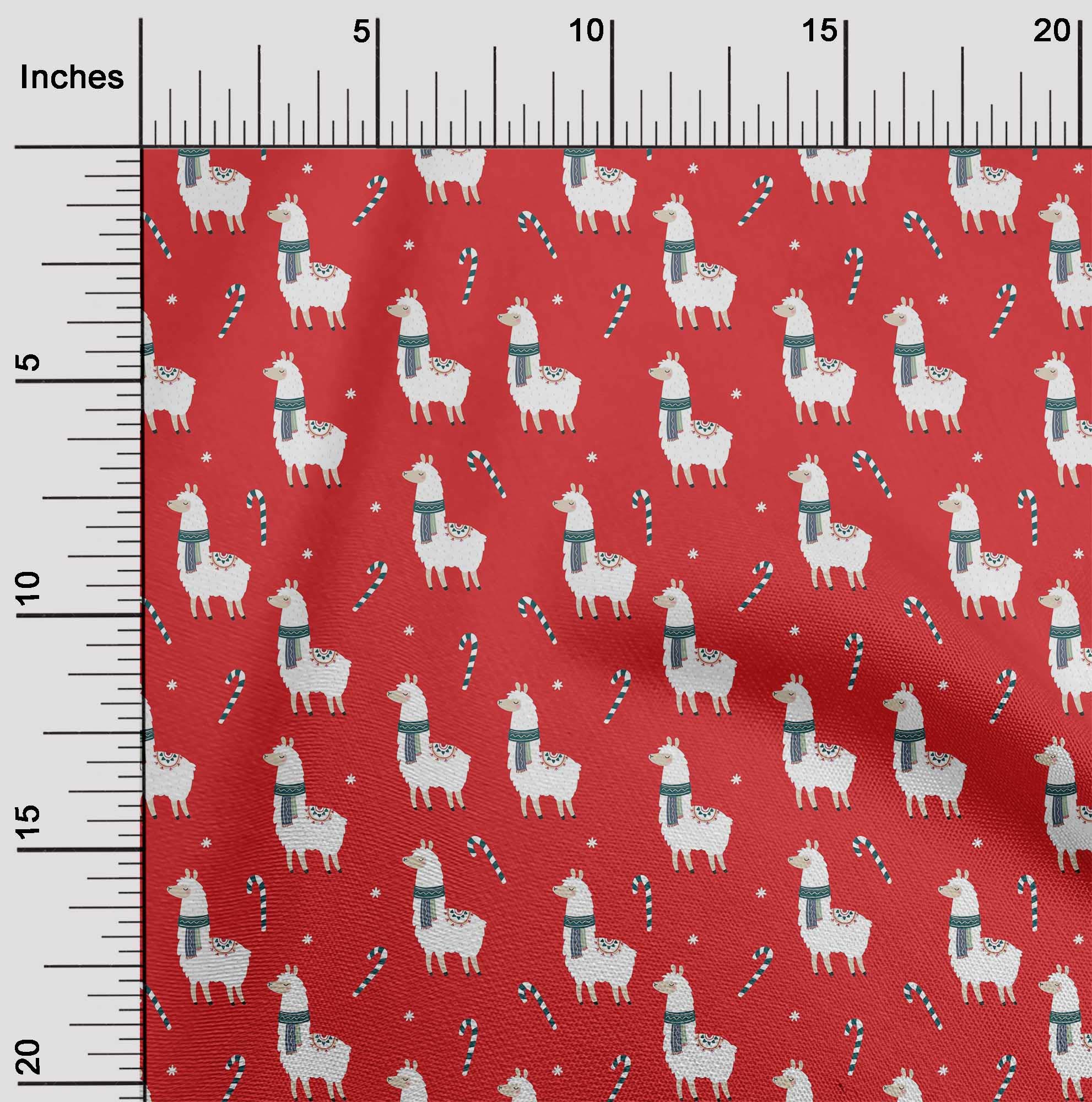 oneOone Silk Tabby Candy Red Fabric - 42 Inch Wide Printed Cotton for DIY Sheep & Candy Stick Cartoon Crafts, Home Decor, Quilting, Sewing Projects | Perfect for Costume Making, Scrapbooking, and Gift Wrapping