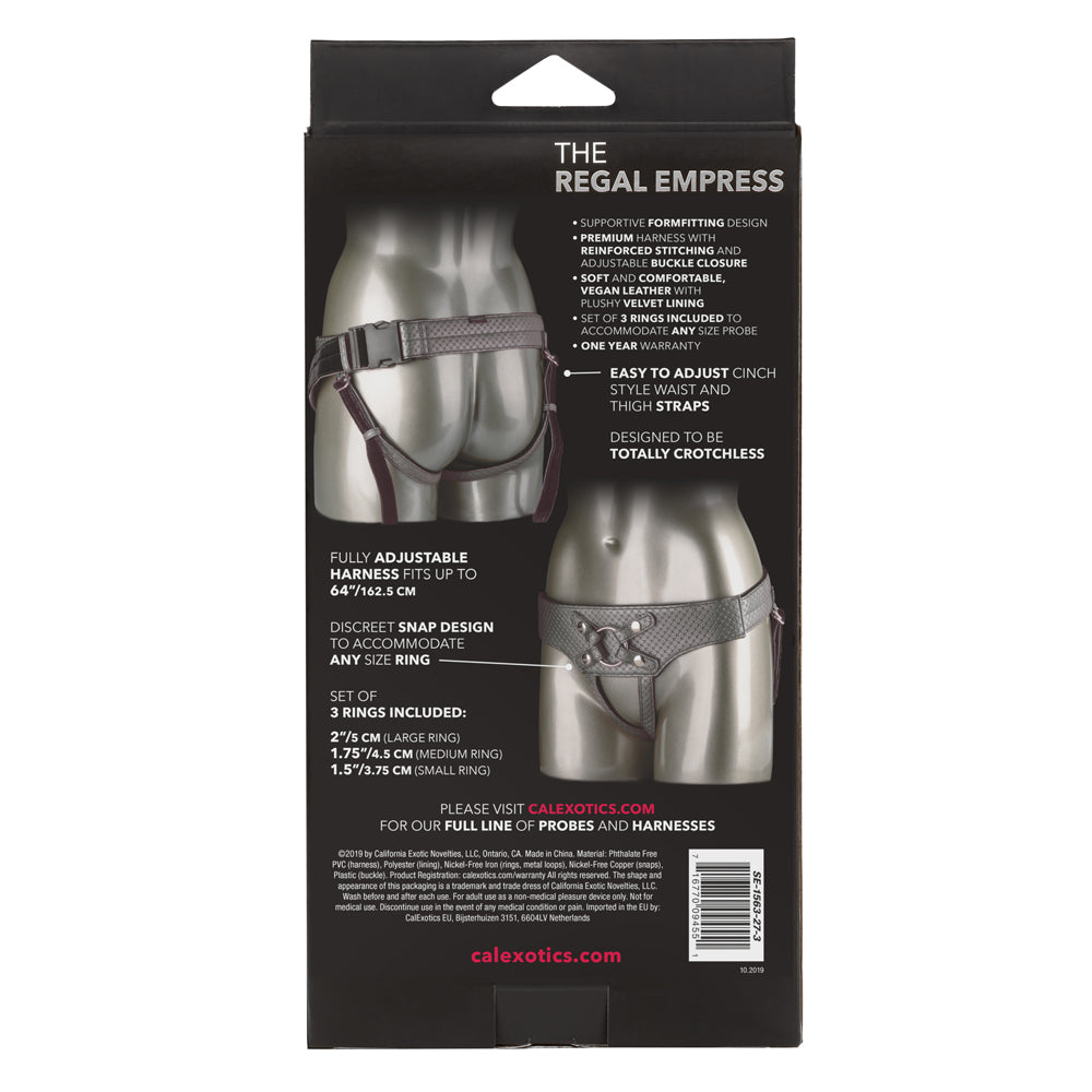 Royal Empress Strap-On Harness for Women - Premium Leather Adjustable Adult Toy for Couples & Solo Play - Perfect for Roleplay & BDSM Scenes