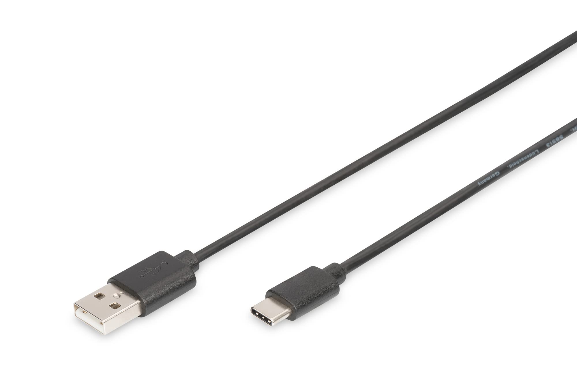 Digitus USB 2.0 Cable A to C 1.8m (6ft) High-Speed 480Mbps Data Transfer for Smartphones, Laptops, Tablets - Perfect for Charging & Syncing Devices Like MacBook, Samsung Galaxy, iPad