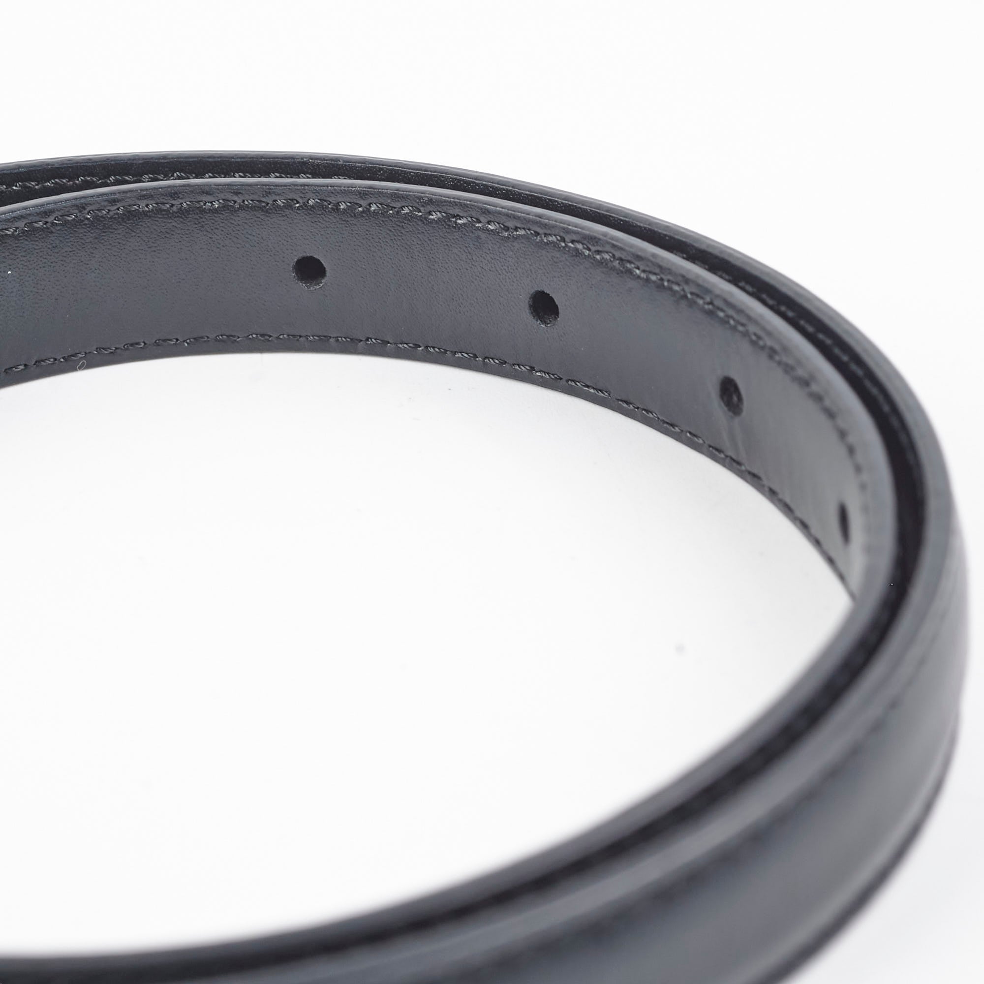 Celine Triomphe Belt - Genuine Leather Black Waist Belt for Women - Size 70 - Perfect for Office, Date Night & Special Occasions