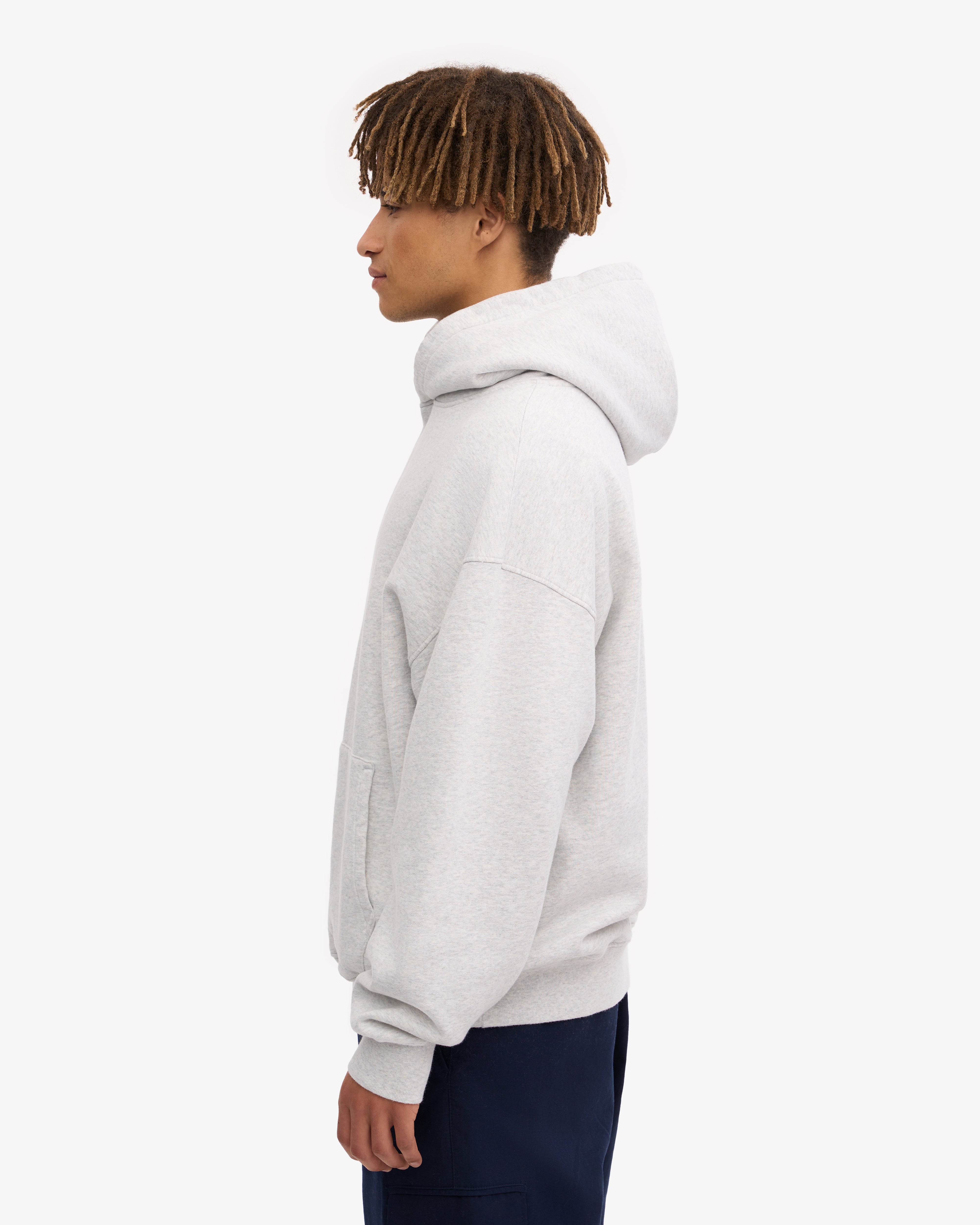 Organic Oversized Hoodie - Cozy Snow Melange Pullover for Men & Women | Perfect for Winter, Casual Wear & Outdoor Activities