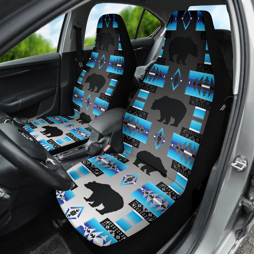 Premium Blue Bear Midnight Lake Car Seat Covers - Universal Fit for Cars, Trucks & SUVs - Waterproof & Comfortable for Road Trips, Commuting & Outdoor Adventures