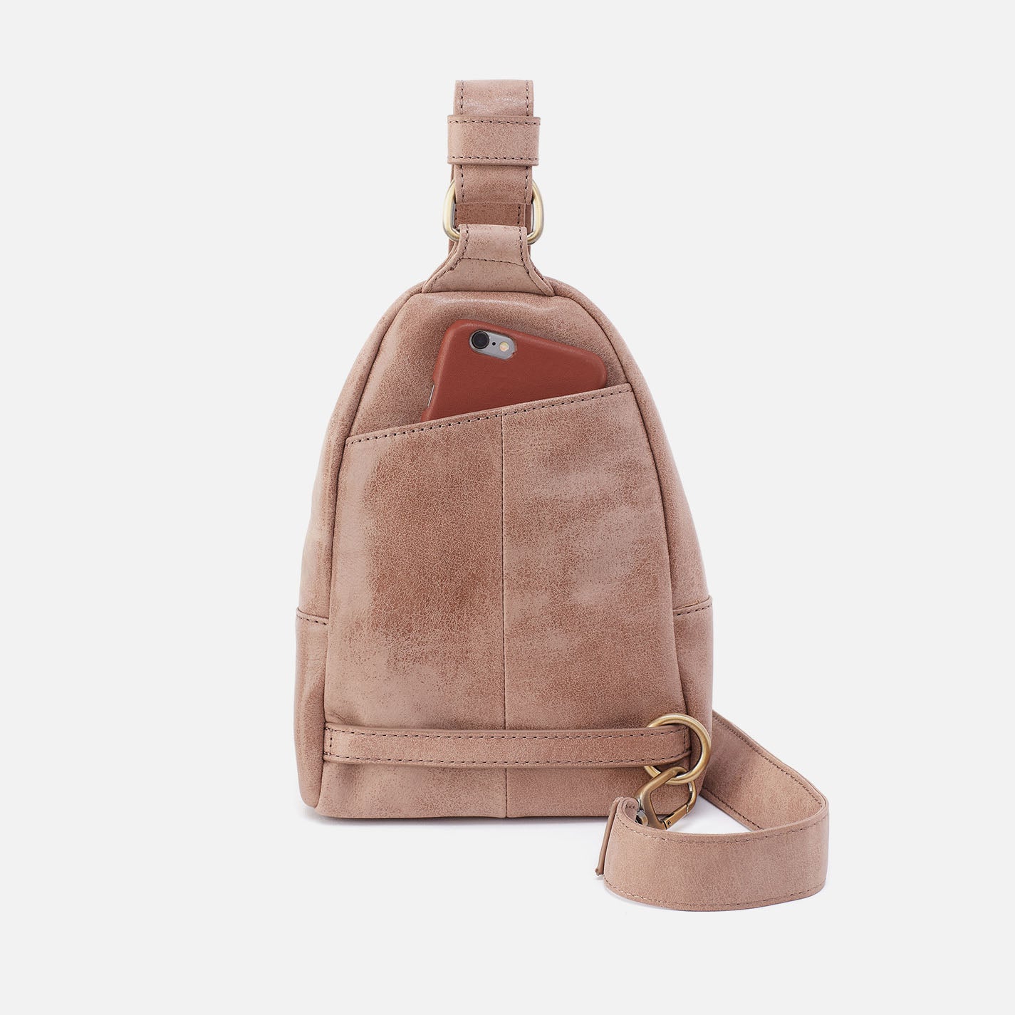 Premium Fern Sling Bag in Buffed Leather - Hazel Brown Crossbody Purse for Women | Perfect for Everyday Use, Travel & Casual Outings