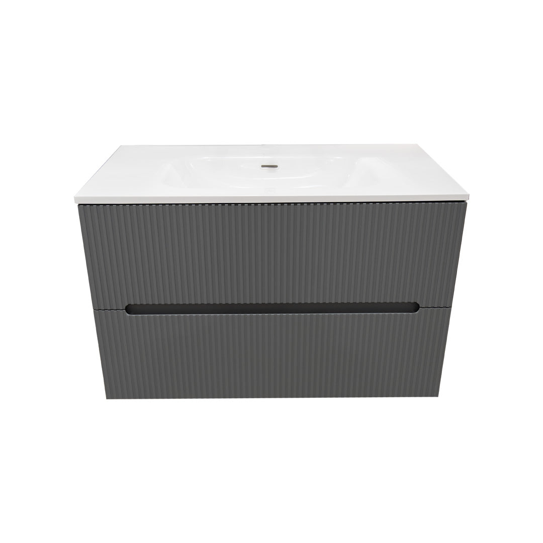 Modern Vanity Set with P2203 Countertop - Elegant Bathroom Vanity for Home Decor | Perfect for Master Bathroom, Guest Bath, and Powder Room Makeovers