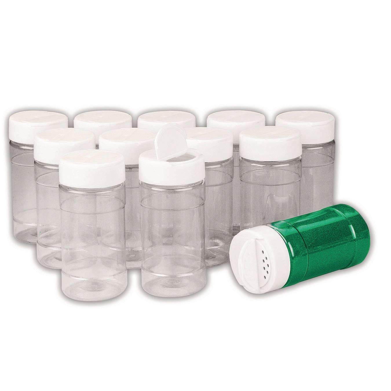 Premium 12-Pack Plastic Shaker Bottles with Lids - Leak-Proof & BPA-Free for Protein Shakes, Smoothies & Gym Workouts - Ideal for Fitness Enthusiasts & Meal Prep