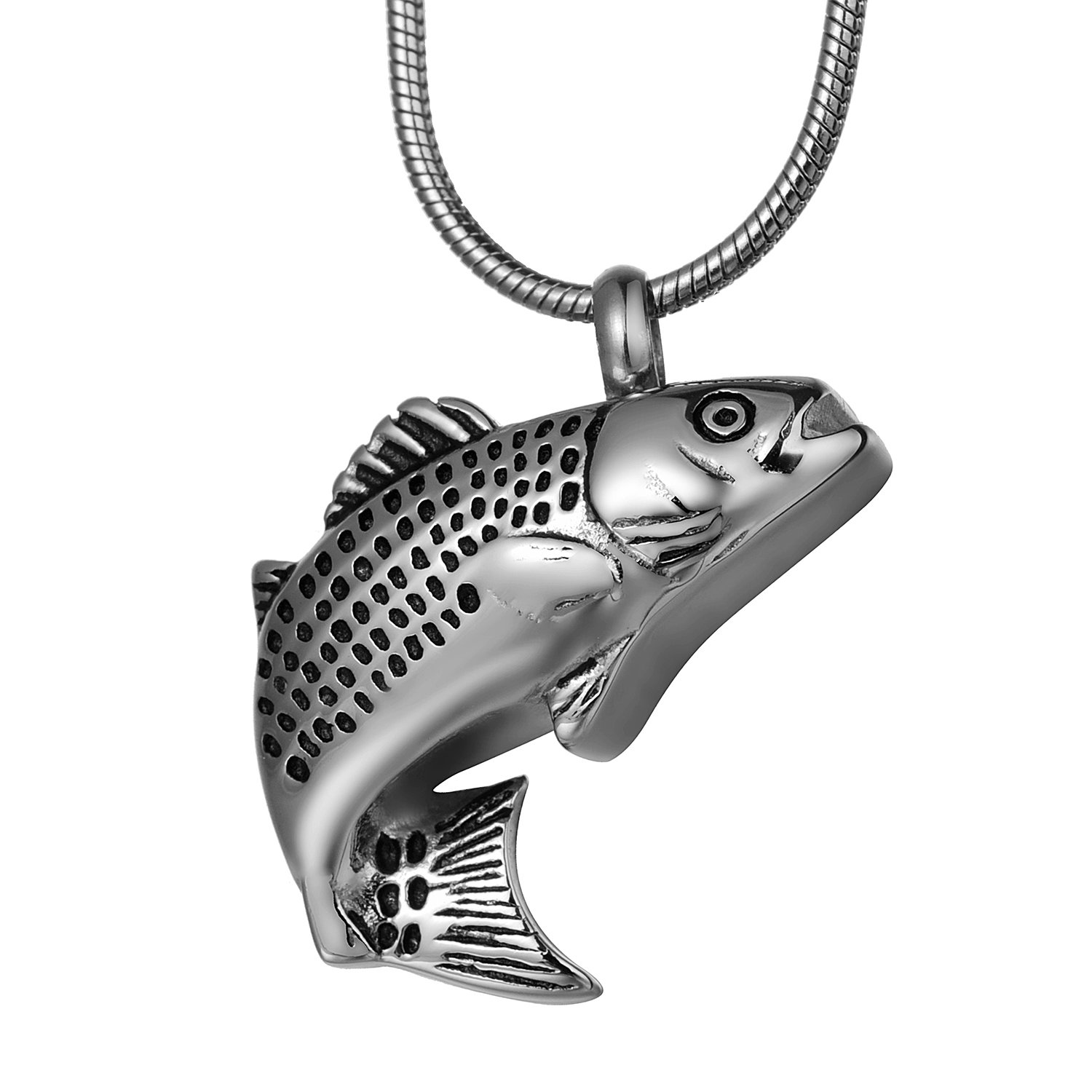 Stainless Steel Cremation Jewelry Necklace - Memorial Urn Pendant for Ashes with Funnel Fill Kit | Pet Loss, Human Remembrance & Keepsake Gift for Loved Ones