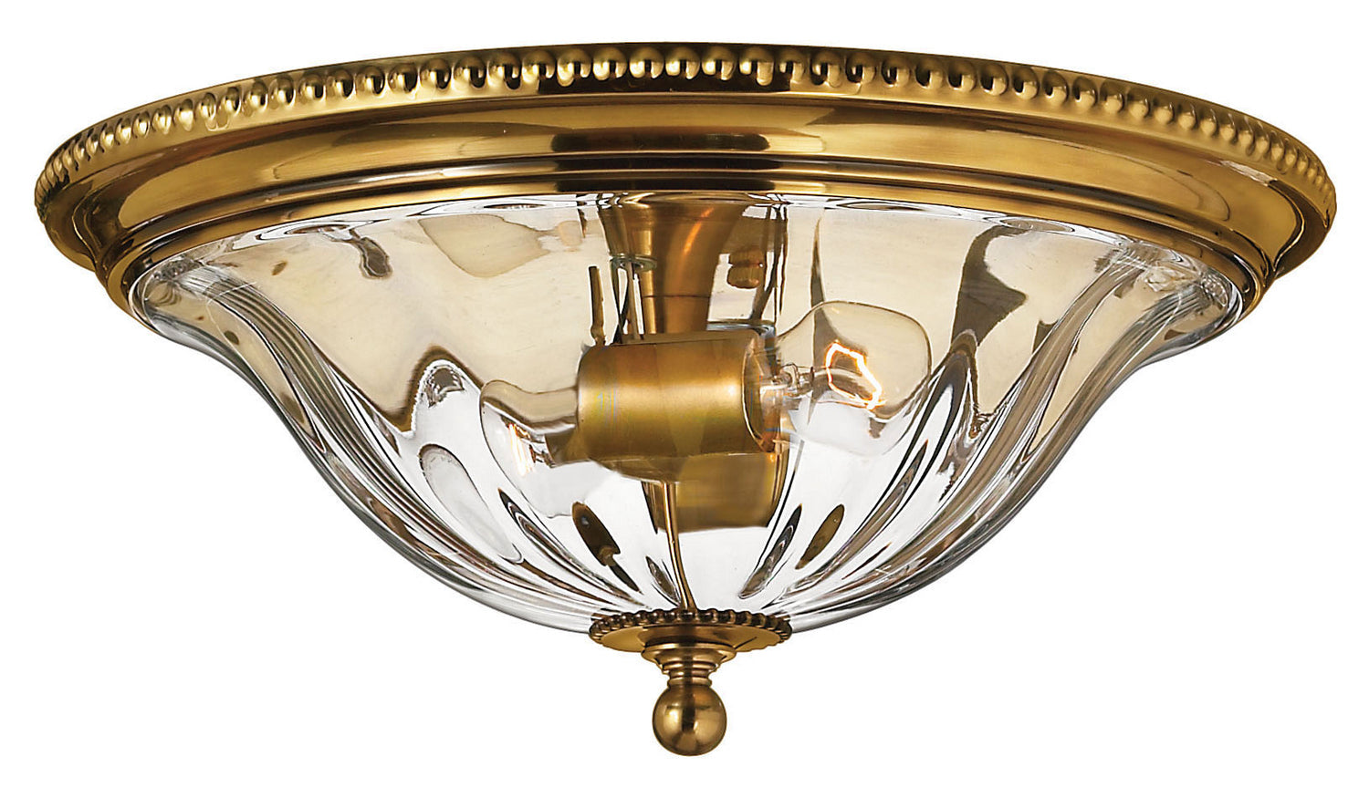 Cambridge LED Flush Mount Ceiling Light - Modern Burnished Brass Finish - Perfect for Bedroom, Kitchen, Hallway & Office Lighting