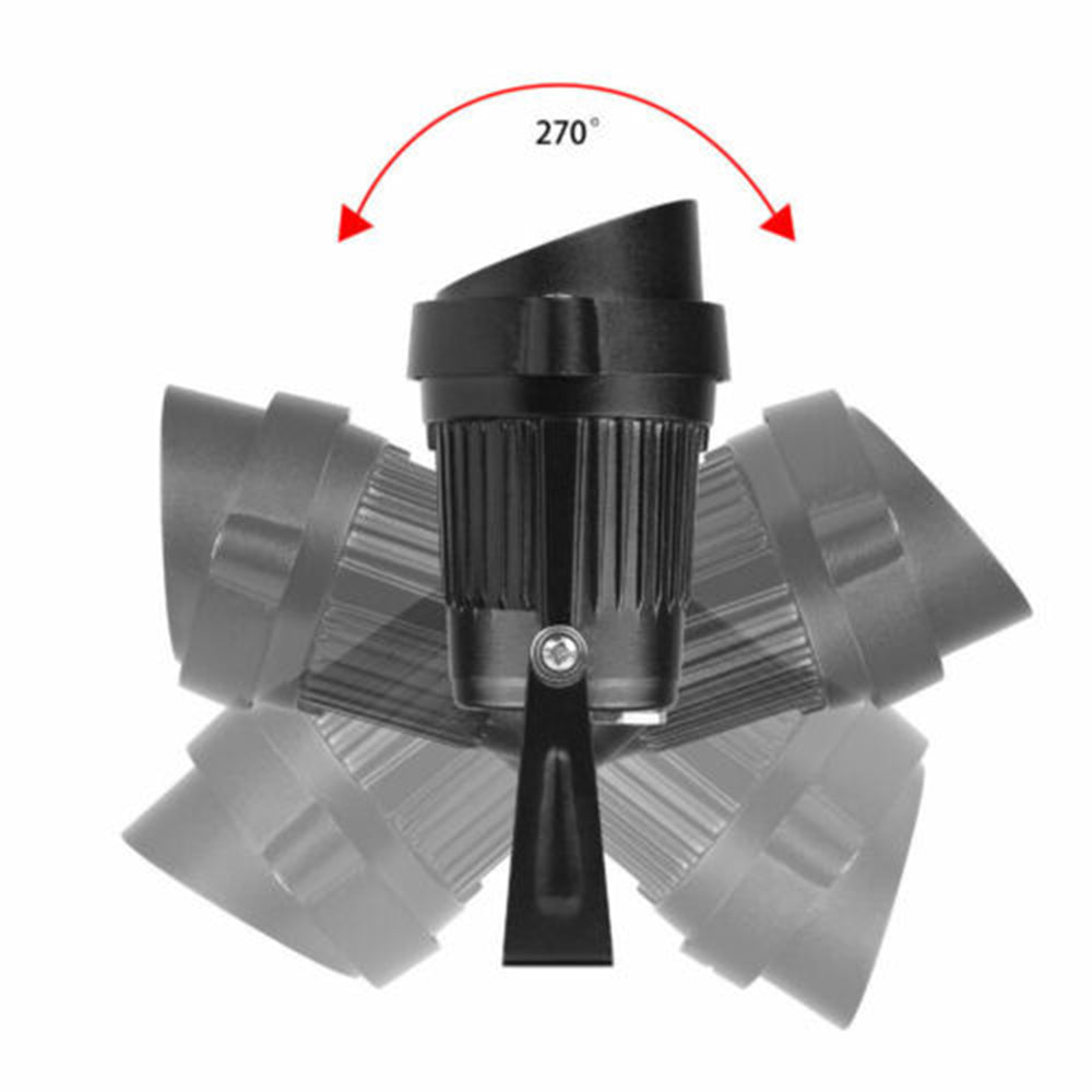 10X 12V LED Waterproof Outdoor Garden Spotlights - Landscape Lighting for Yard, Patio, Pathway & Driveway - IP65 Weatherproof Flood Lights for Home Exterior & Garden Decor