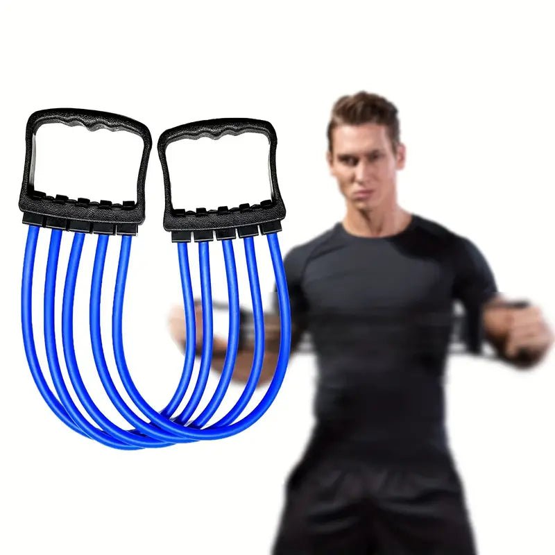 Premium Chest Expander Resistance Bands Set - Heavy Duty Exercise Equipment for Home Gym, Strength Training & Physical Therapy - Perfect for Muscle Building, Fitness & Rehabilitation Workouts
