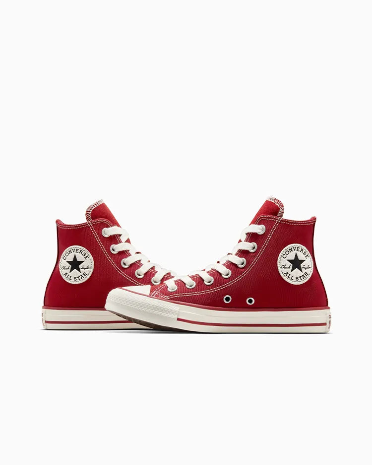 Converse Chuck Taylor All Star High Top Sneakers - Cherry Red Canvas Shoes for Men & Women | Casual, Streetwear & Vintage Style Fashion