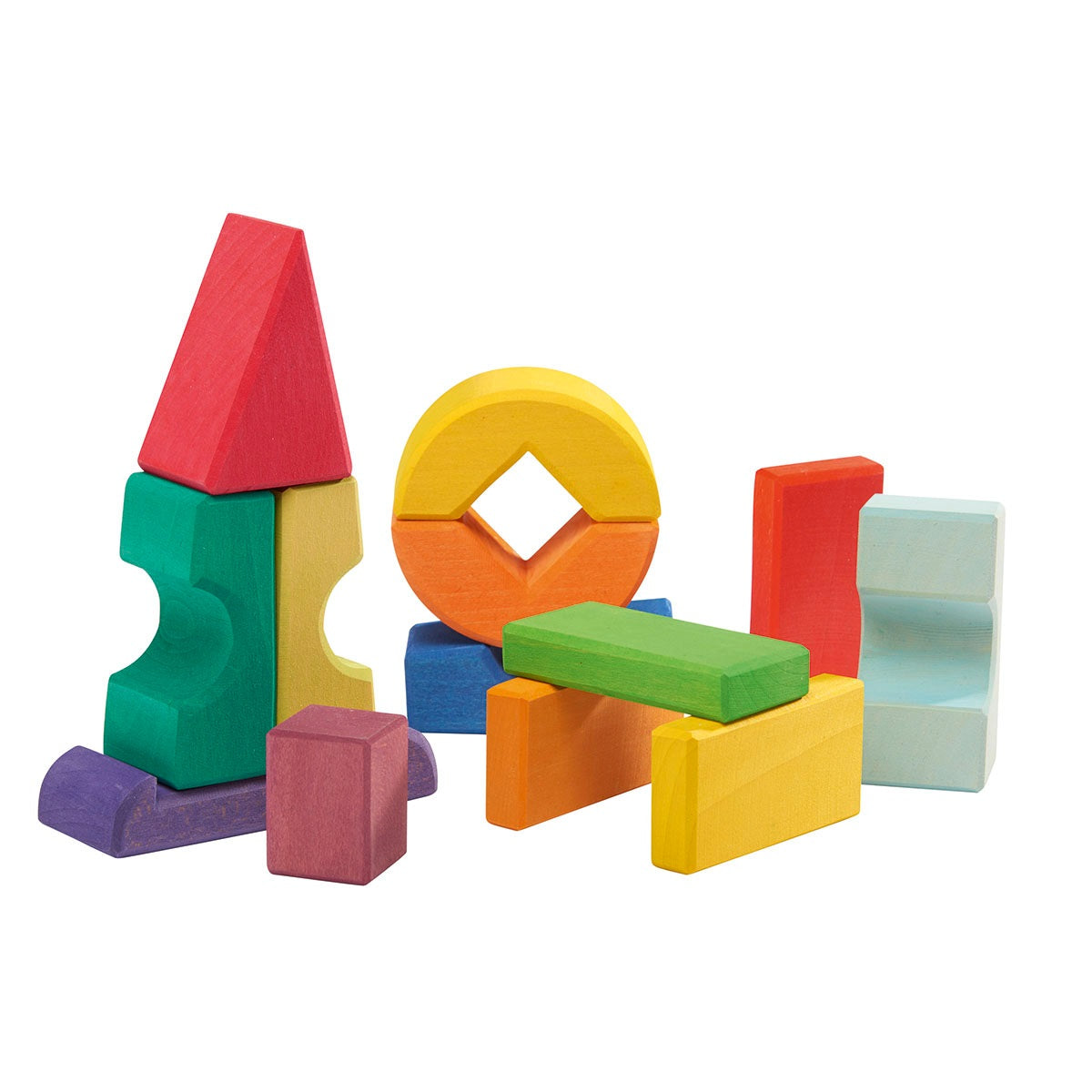 Gluckskafer Cropped Tower - Stacking Wooden Blocks for Kids | Montessori Learning Toy for Toddlers | Perfect for Playroom, Classroom & Birthday Gifts