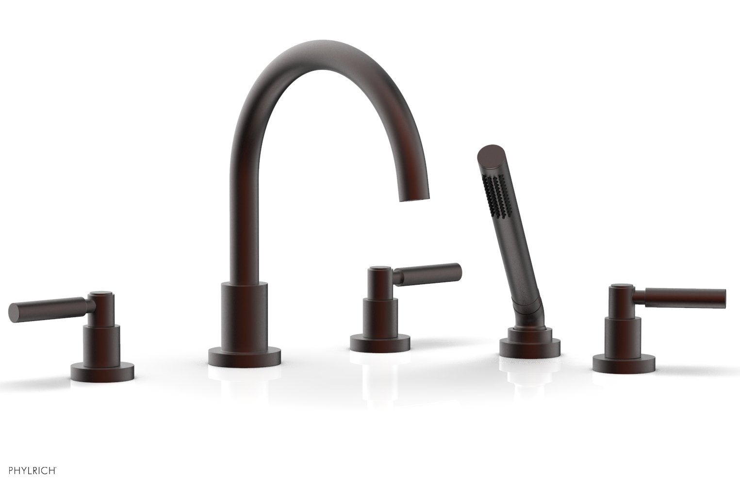 Premium Deck Tub Set with Hand Shower & Lever Handles D2130C1 - Perfect for Outdoor Showers, Poolside Bathing, and Garden Relaxation