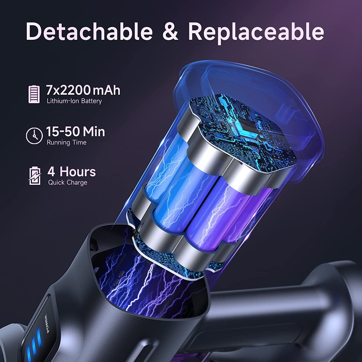 Lubluelu Cordless Vacuum Cleaner - 25000Pa Powerful Suction, 235W Brushless Motor, 50min Runtime, Detachable Battery, Self-Standing | Lightweight Stick Vacuum for Hard Floors, Carpets, Pet Hair | Perfect for Home Cleaning, Car Detailing & Pet Owners