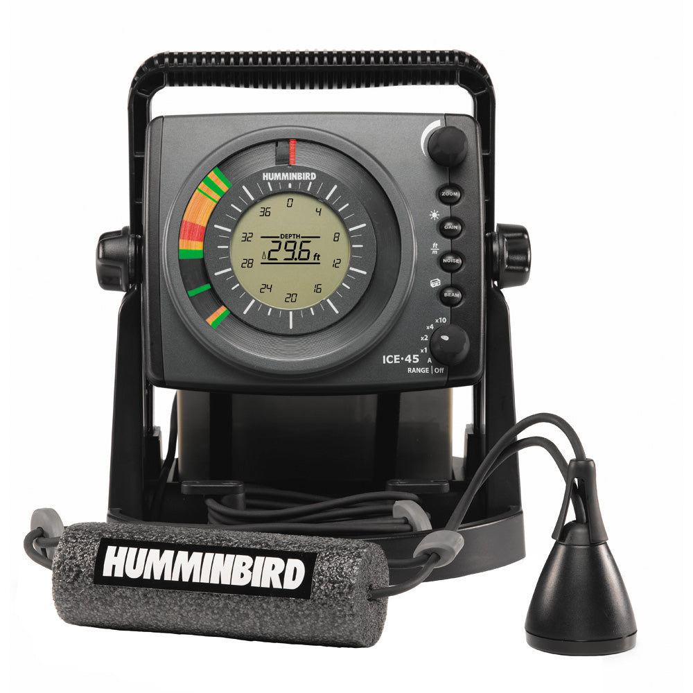 Humminbird ICE 45 Digital Ice Fishing Flasher - High Precision Fish Finder for Winter Angling - Perfect for Ice Fishing in Lakes and Ponds