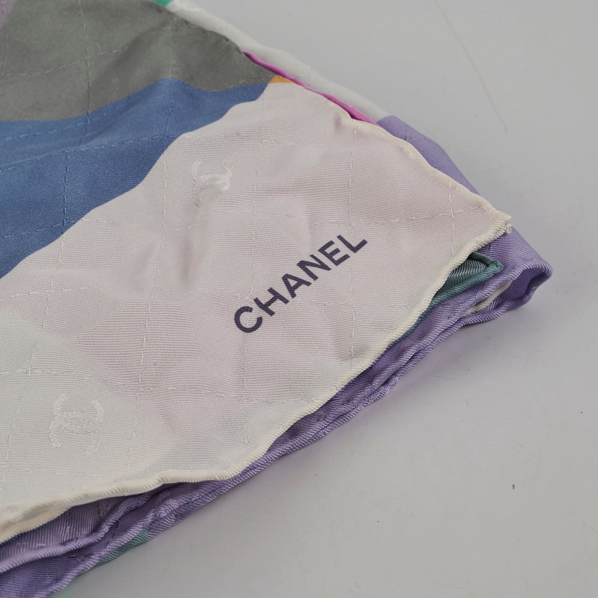 Chanel Multicolor CC Logo Silk Scarf for Women - Luxury Fashion Accessory for Outfits, Gifts & Special Occasions