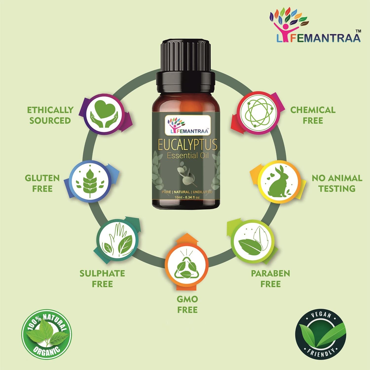 Pure Eucalyptus & Tea Tree Essential Oil Set - 15ml Each (30ml Total) for Aromatherapy, Home Fragrance Diffusers, Soap Making & Candle Making | Natural Room Air Freshener for Relaxation, Stress Relief & Better Sleep
