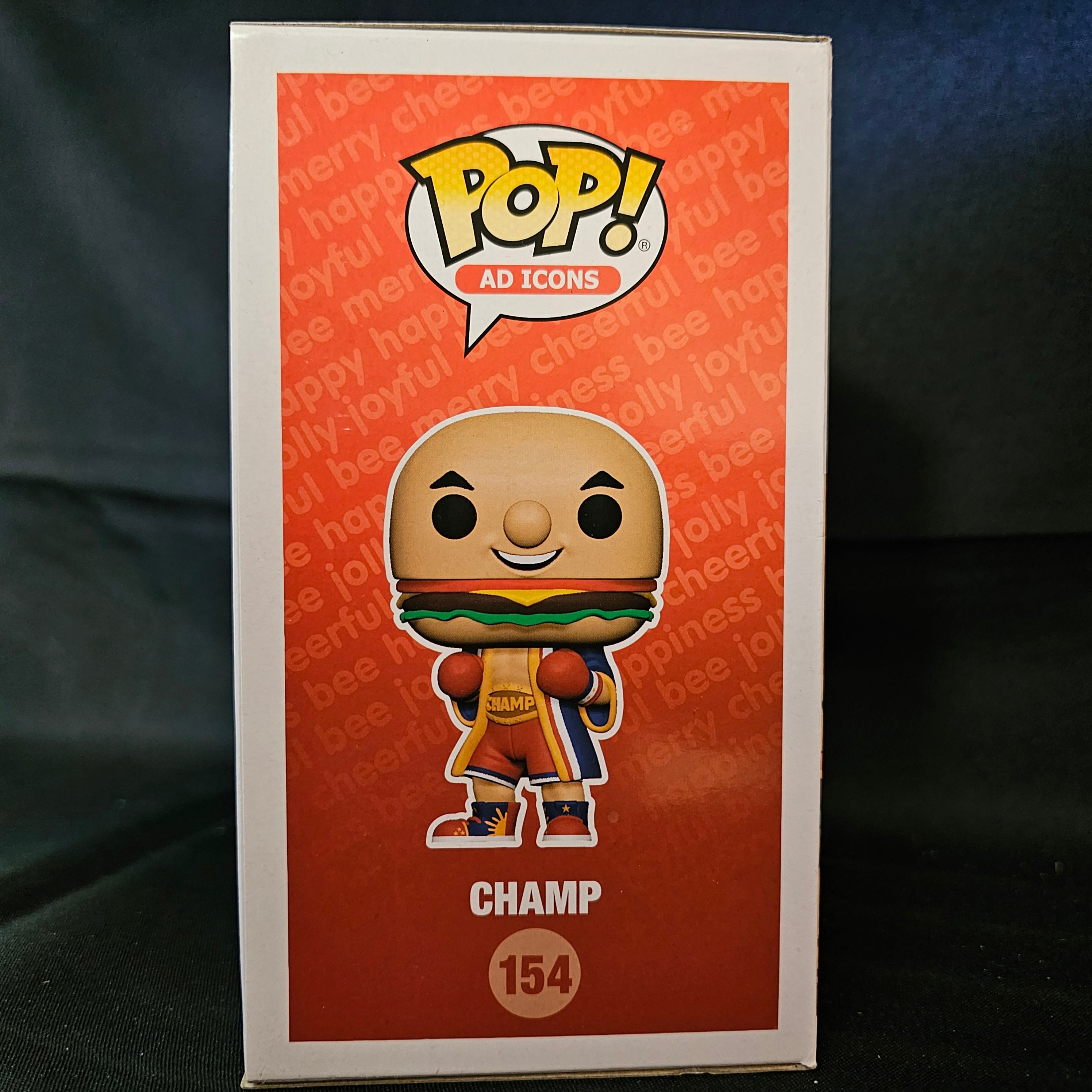 Ad Icons Pop! Vinyl Figure Metallic Champ Chase Jollibee #154 - Limited Edition Collectible for Fast Food Fans & Pop Culture Enthusiasts