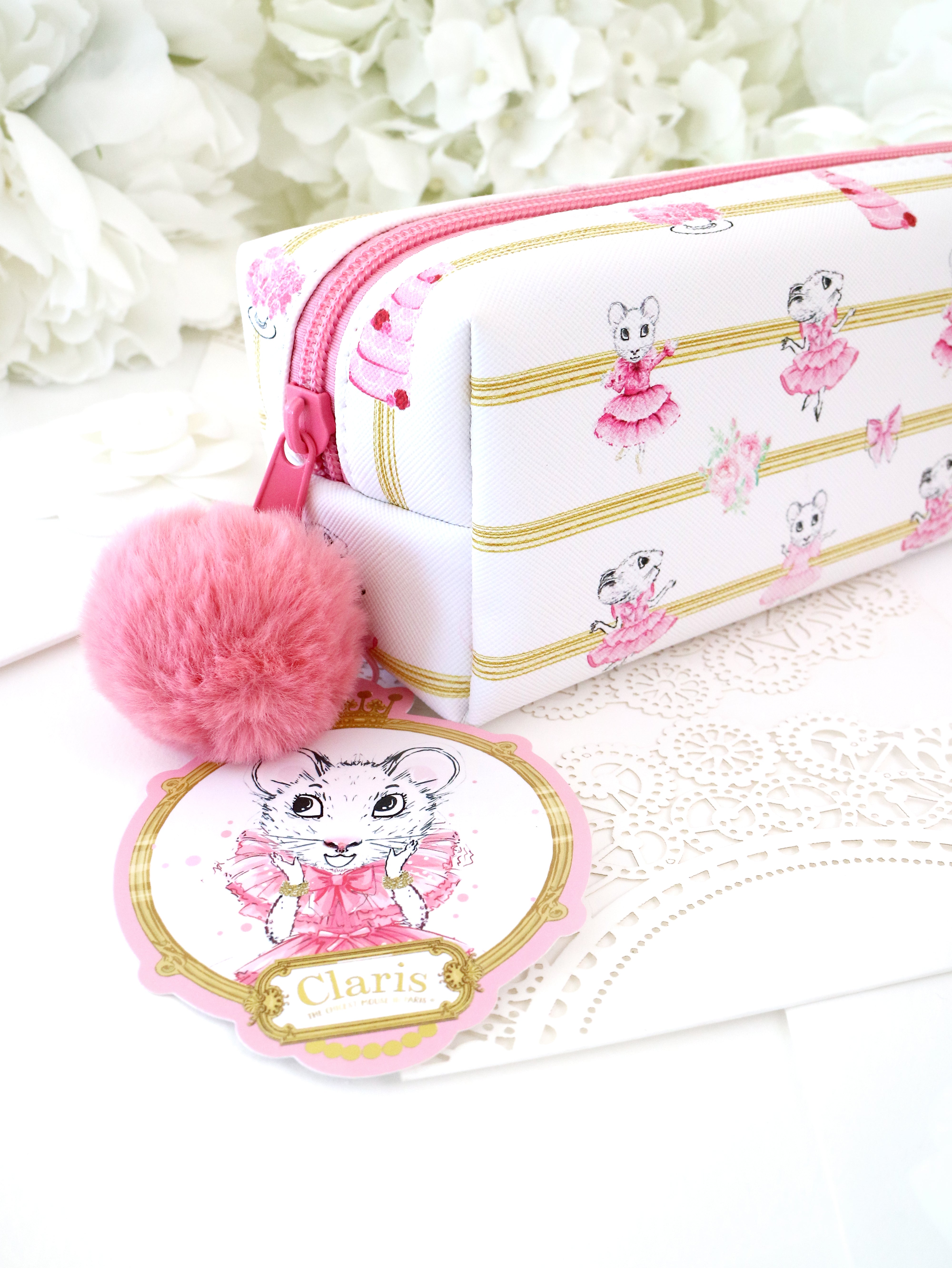 Claris The Mouse Magnificent Mess Pencil Case - Cute Mouse Design School Supplies for Kids - Perfect for Classroom, Homework & Art Projects