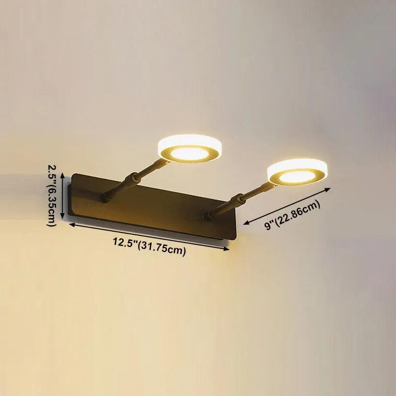 Modern Adjustable LED Bathroom Wall Lights - Dimmable Vanity Mirror Lighting for Makeup, Shaving & Spa Relaxation