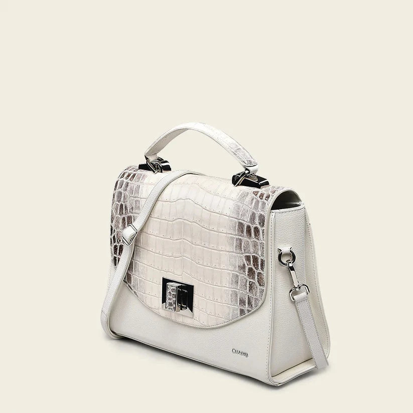 BOD0TNL Women's Fashion White Cuadra Dress & Niloticus Tote Bag Set - Stylish Outfit for Casual Wear, Beach, Shopping & Travel