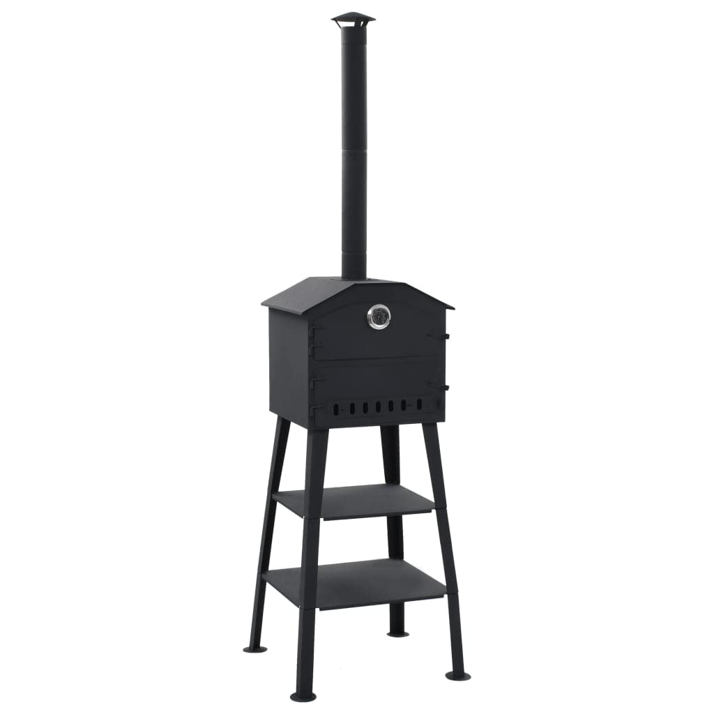Best Portable Charcoal Pizza Oven with 2 Fireclay Stones - Outdoor Wood Fired Grill for Backyard, Garden & Camping - Perfect for Baking, Cooking & Entertaining (22.8