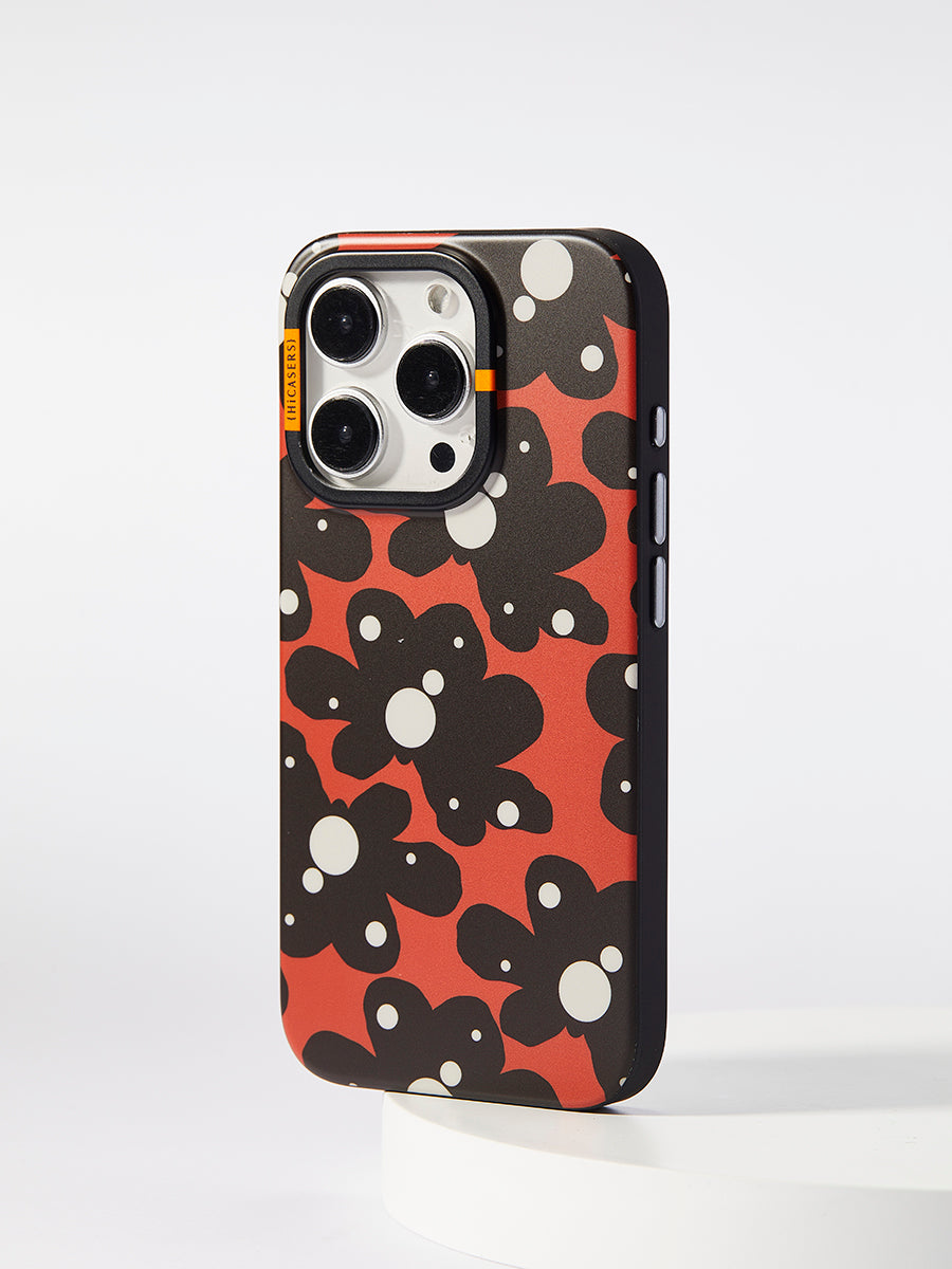 Gypsy Soul Black Floral and Raindrop Phone Case - Stylish Protective Cover for iPhone & Android - Perfect for Boho Lovers, Travel & Everyday Use