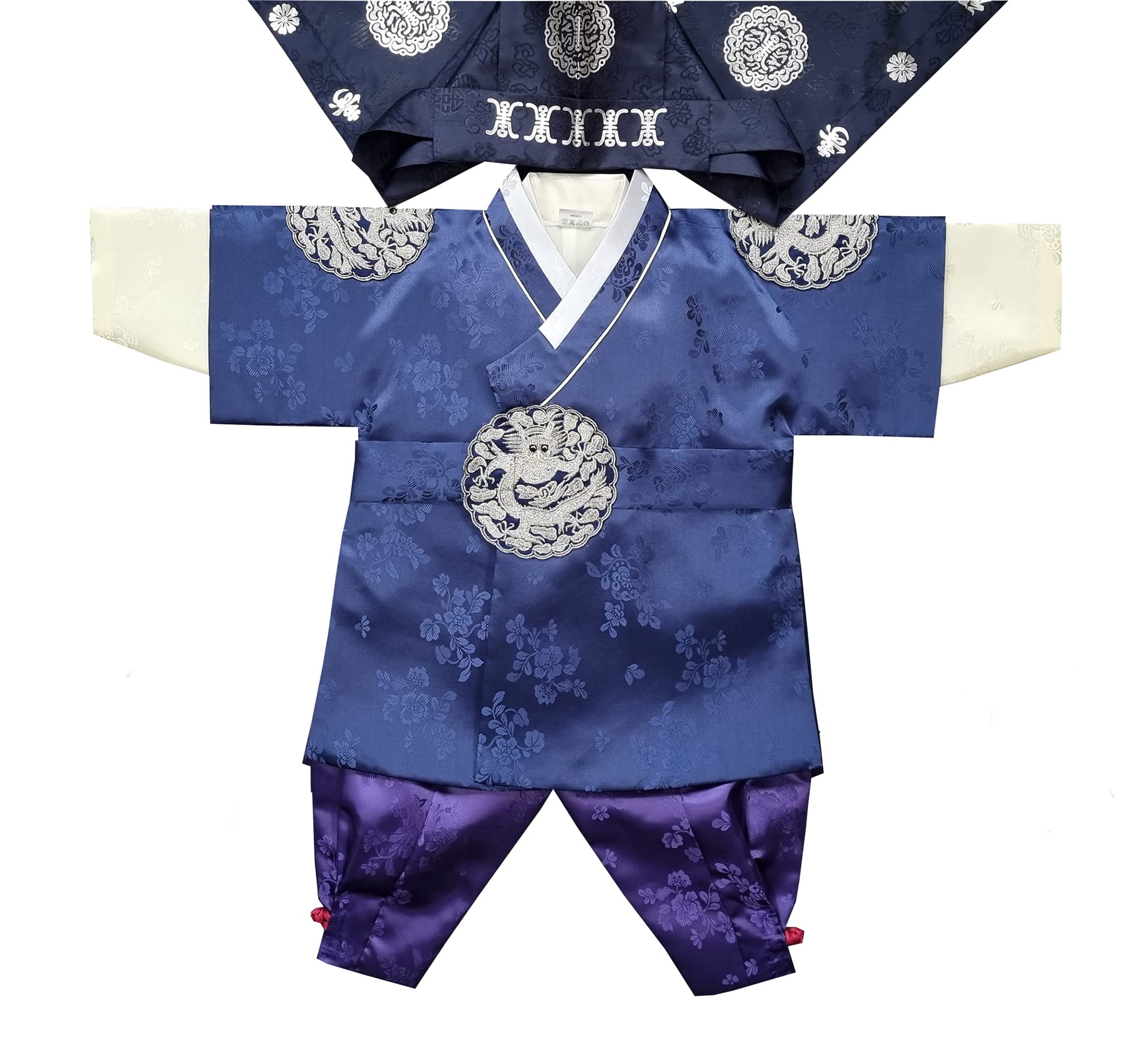 Traditional Korean Hanbok for Boys - Baby 100 Days & First Birthday Dol Party Outfit (Ages 1-15) - Prince Design GOBO01 - Perfect for Cultural Celebrations, Photo Shoots, and Special Occasions