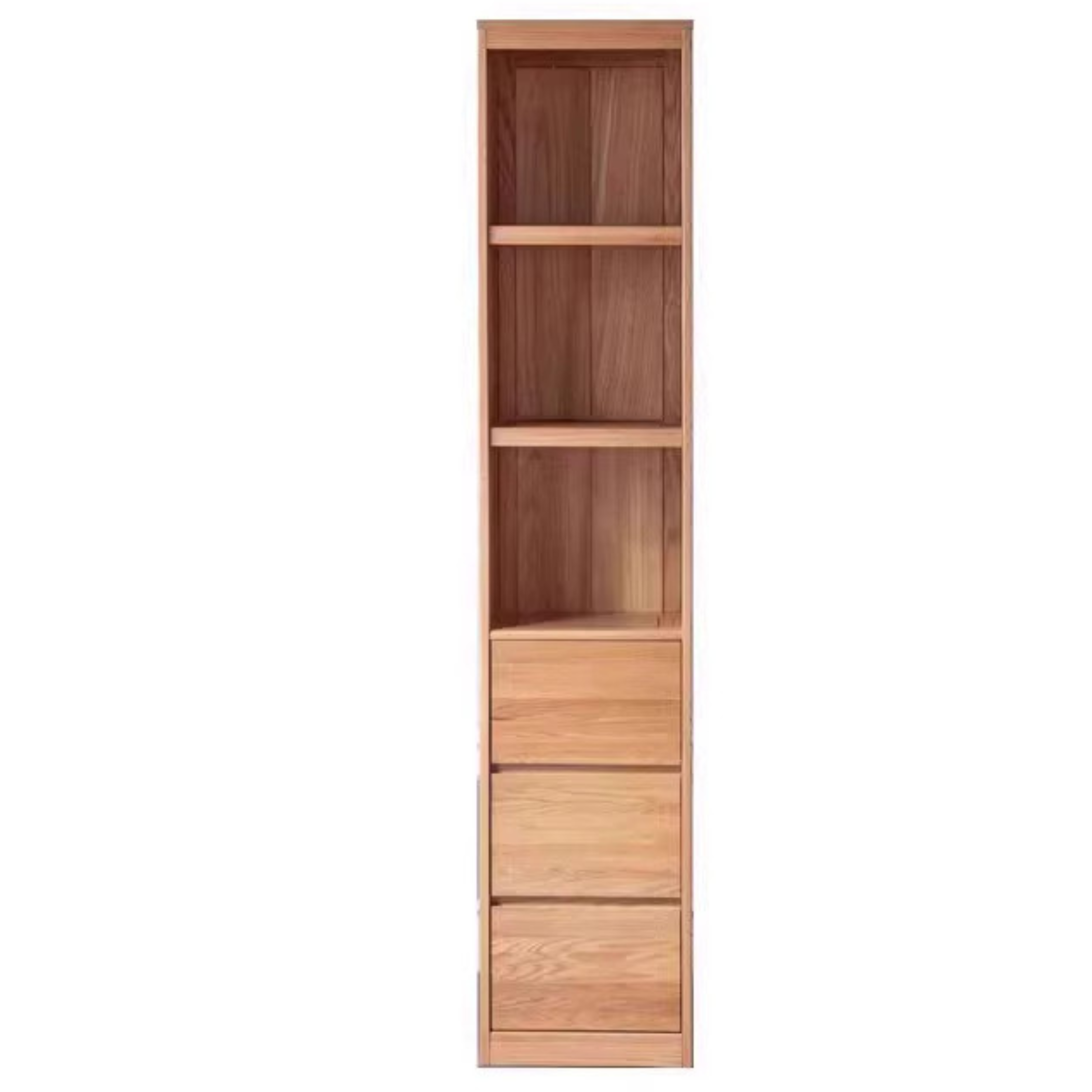 Solid Oak and Ash Wood Bookcase - Sturdy Bookshelf for Home, Office & Library - Perfect for Organizing Books, Decor & Storage