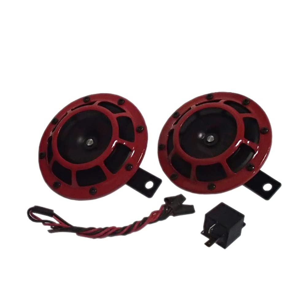 RAParts Twin Supertone Horn Kit 003399801 - High Performance 12V Car Horn Set with Loud 139dB Sound, Universal Fit for Trucks, SUVs, Motorcycles - Perfect for Off-Roading & Emergency Vehicle Use